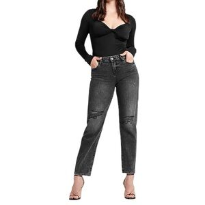 Express Y2K Low-Rise Baggy Boyfriend Jeans Black Sz 8R Vintage 90s 🔥🔥🔥